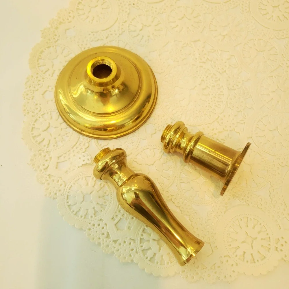 2 Convertible Solid Brass Candlestick Holders Gallery Originals Sizeable